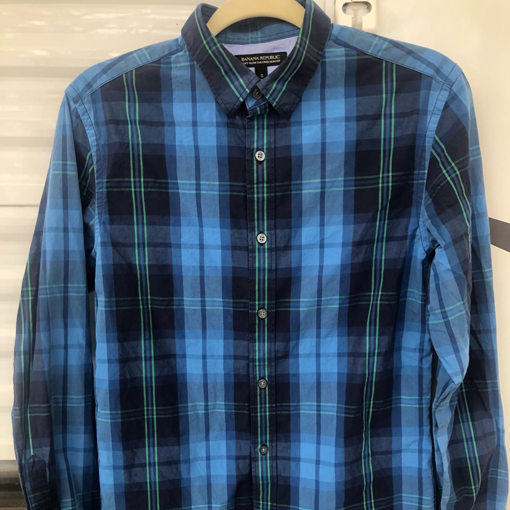 Banana Republic plaid dress shirt